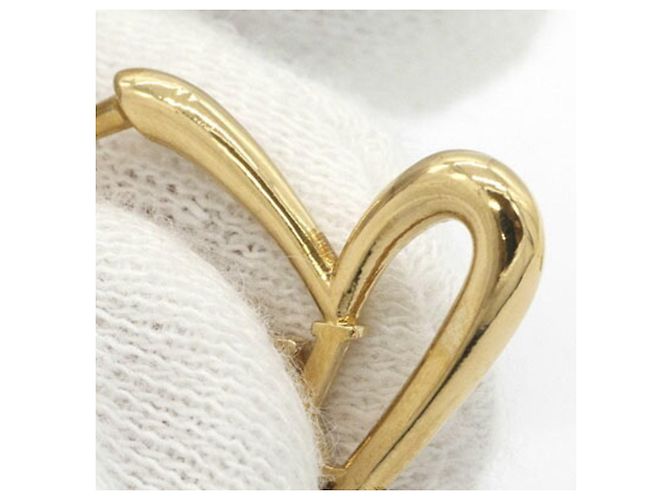 Orecchini Louis Vuitton Gold Heart Falling Love PM - vista 4