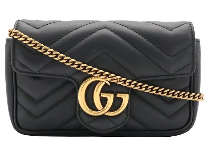 Borsa a tracolla Gucci GG Marmont Super Chain - vista 2