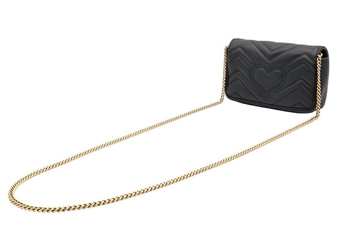 Borsa a tracolla Gucci GG Marmont Super Chain - vista 3