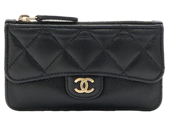 Tarjetero Chanel Matelassé Coco Mark Black - vista 2