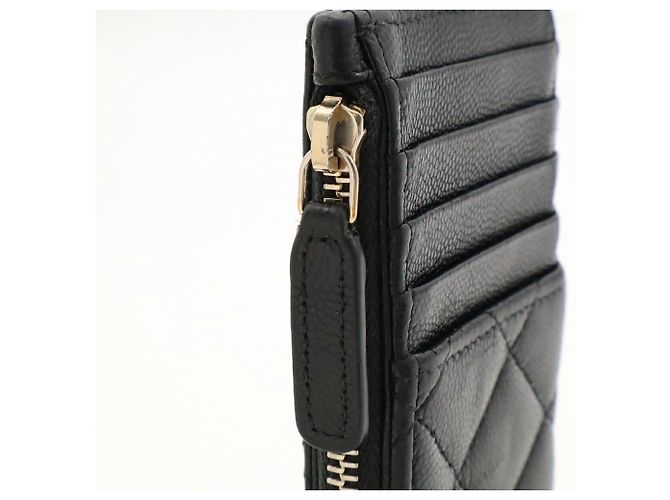 Tarjetero Chanel Matelassé Coco Mark Black - vista 5