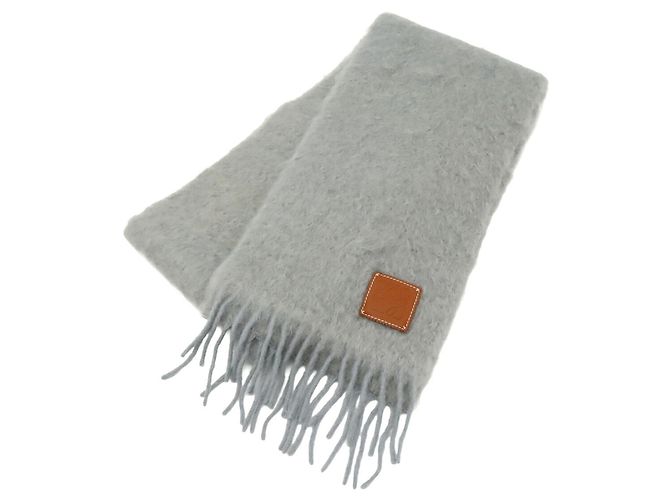 Xale Loewe em mohair e lã cinza - vista 3