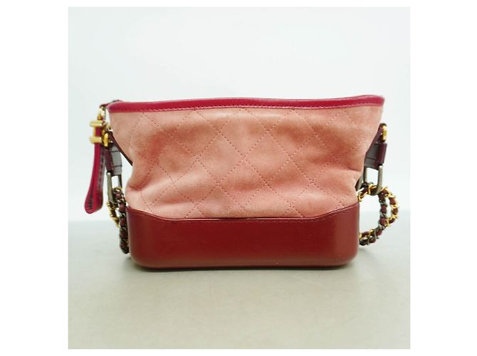 Chanel Gabrielle Schultertasche aus Wildleder - Ansicht 9