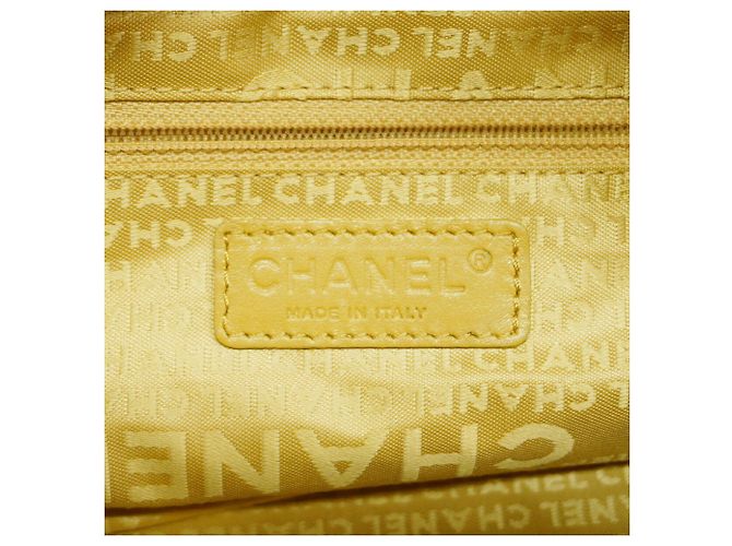 Borsa Chanel Chocolate Bar Beige in pelle di vitello - vista 5