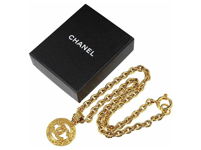 Collana lunga Chanel Coco Mark in oro - vista 2