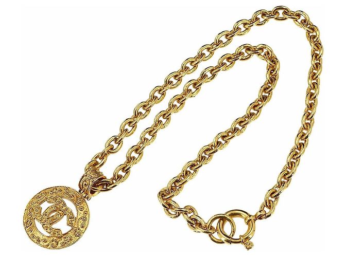 Collana lunga Chanel Coco Mark in oro - vista 3