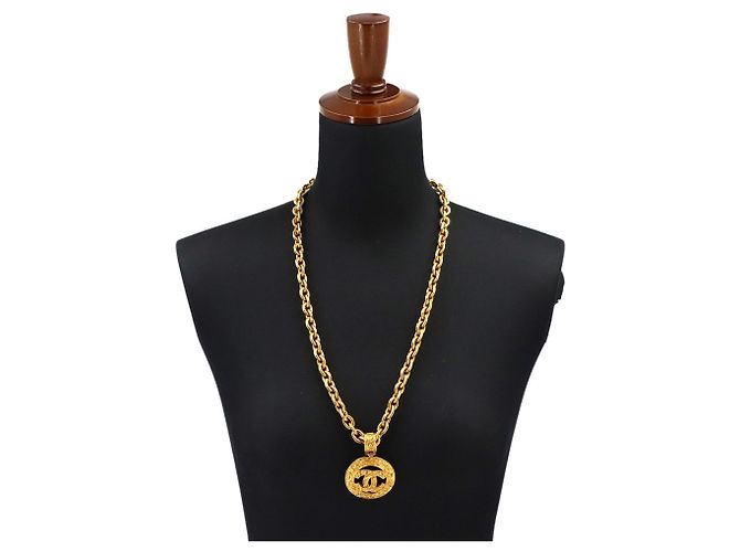 Collana lunga Chanel Coco Mark in oro - vista 6