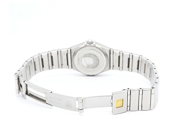 Orologio da donna Omega Constellation quadrante rosa 12 diamanti - vista 4