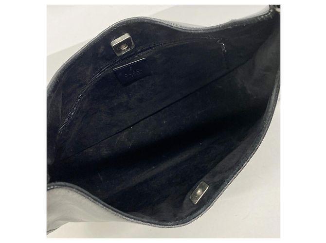 Borsa a tracolla Gucci in pelle nera - vista 4