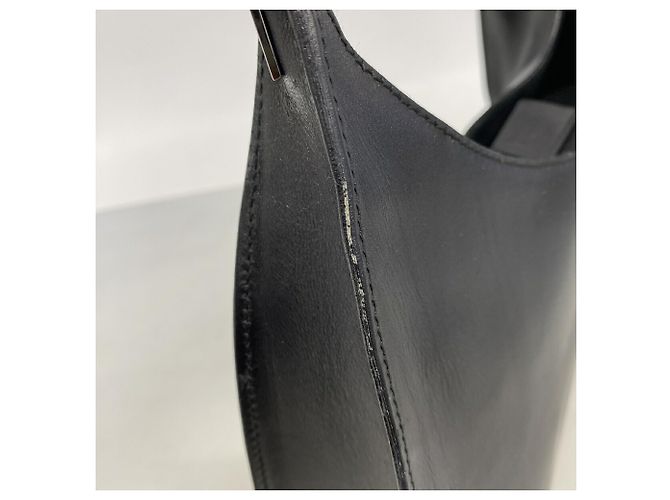 Borsa a tracolla Gucci in pelle nera - vista 8