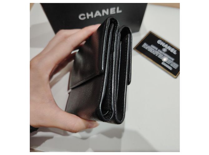 Chanel Calf Leather Fold Wallet - view 5