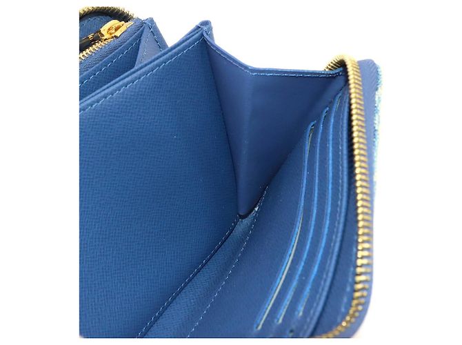 Cartera Louis Vuitton LV Remix Zippy en Monogram Denim - vista 8