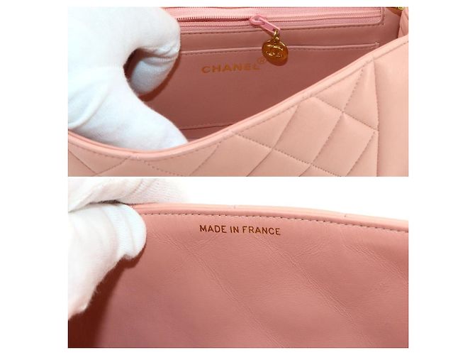 Borsa a tracolla Chanel Diana Matelasse 22 con catena - vista 8