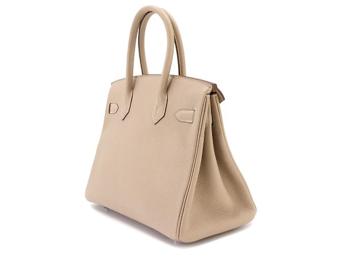 Hermès Borsa Hermes Birkin 30 in Togo Argile - vista 3