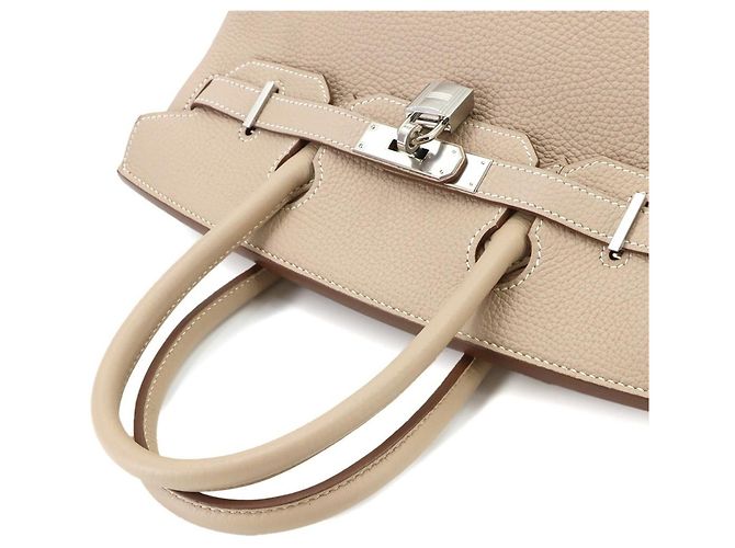 Hermès Borsa Hermes Birkin 30 in Togo Argile - vista 5