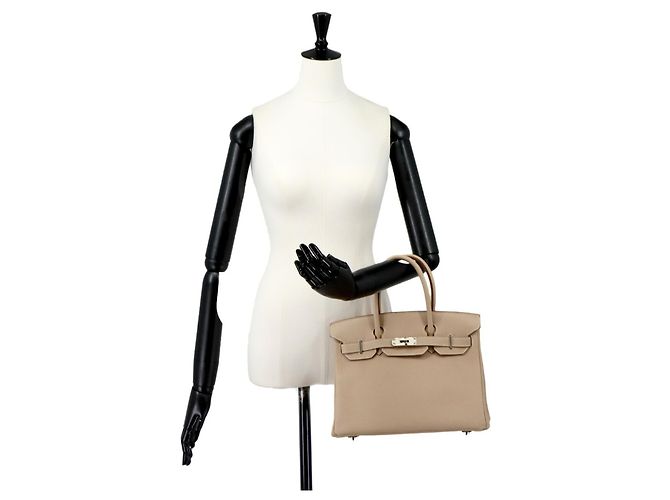Hermès Borsa Hermes Birkin 30 in Togo Argile - vista 9