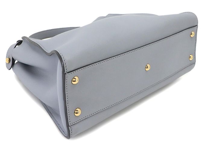 Borsa Fendi Peekaboo Regular in pelle nera - vista 5