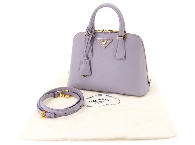 mala Prada Saffiano Purple - vista 2