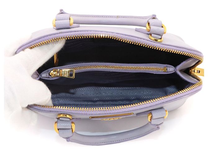 mala Prada Saffiano Purple - vista 7