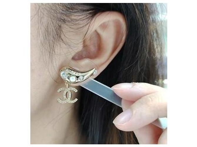Orecchini pendenti CC con strass CHANEL A21S (RARE) - vista 15