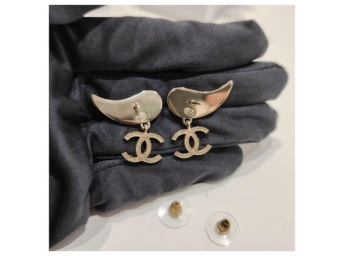 Orecchini pendenti CC con strass CHANEL A21S (RARE) - vista 8