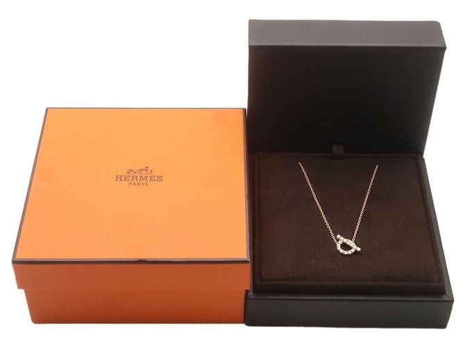 Hermès Hermes Finesse Pendant 18K Rose Gold and Diamonds - view 6