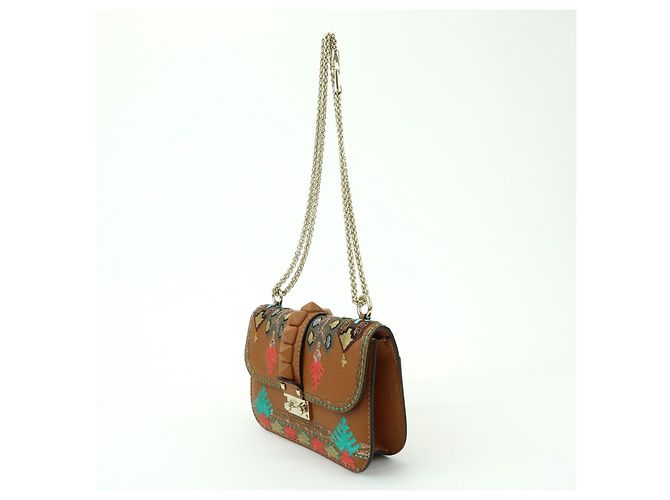 Valentino Garavani Glam Lock Leather Small - vista 3