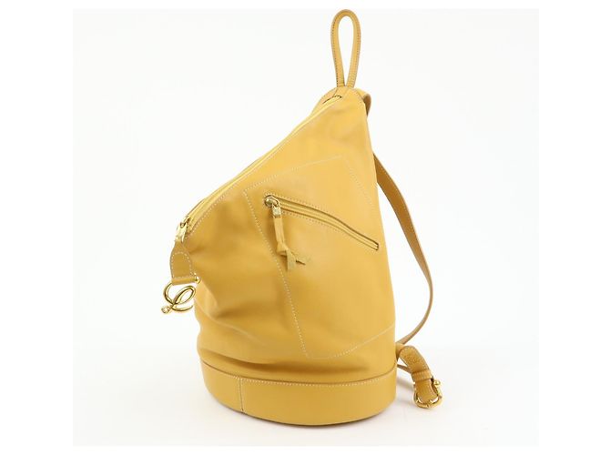 Loewe Anton Porte-documents en cuir jaune - vue 3