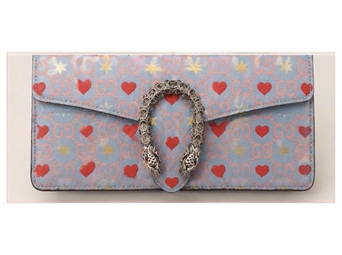 Gucci borsa a tracolla Dionysus con stampa a cuore e stella - vista 4