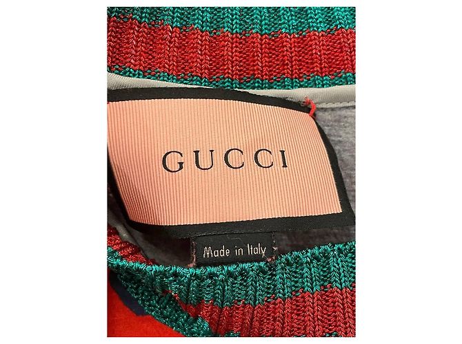Gucci roter Strickpullover mit GG-Monogramm - Ansicht 2
