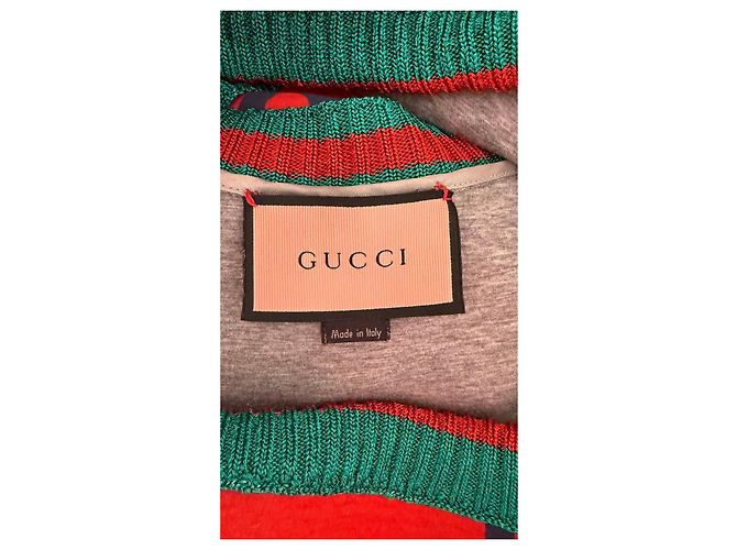 Gucci roter Strickpullover mit GG-Monogramm - Ansicht 8