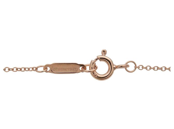 Pendente Open Circle Tiffany & Co. in oro rosa 18K con diamanti Small - vista 4