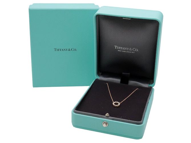 Pendente Open Circle Tiffany & Co. in oro rosa 18K con diamanti Small - vista 6