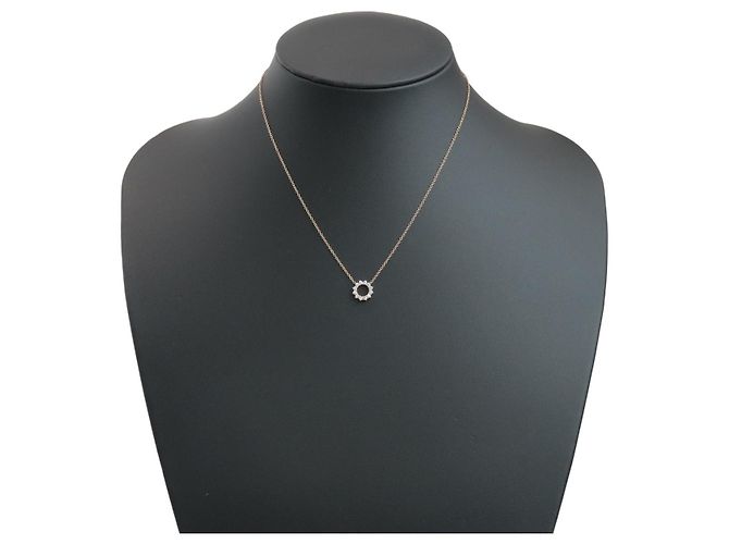 Pendente Open Circle Tiffany & Co. in oro rosa 18K con diamanti Small - vista 7