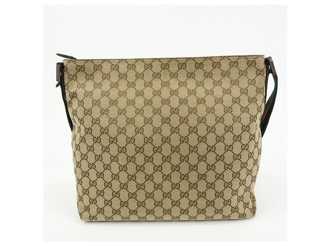 Bolsa Messenger Gucci Web Strap GG Canvas Small - vista 2
