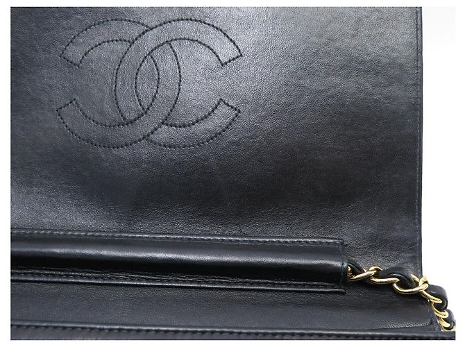 CHANEL TIMELESS PM HANDTASCHE AUS SCHWAREM STEPPLEDER - Ansicht 14