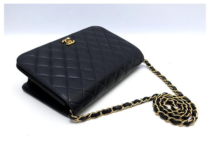 CHANEL TIMELESS PM HANDTASCHE AUS SCHWAREM STEPPLEDER - Ansicht 4