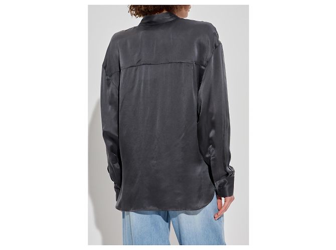 Camisa Jarila de seda gris Iro - vista 4