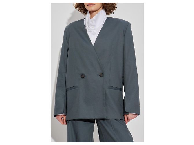 Iro Sabrine Blazer Grey Cotton - view 3