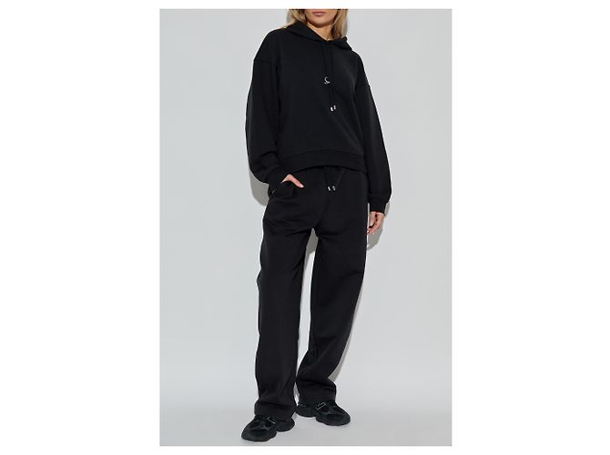 Sportmax Hoodie aus schwarzer Baumwolle - vue 2