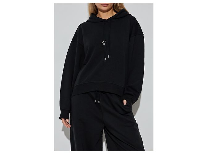 Sportmax Hoodie aus schwarzer Baumwolle - vue 3