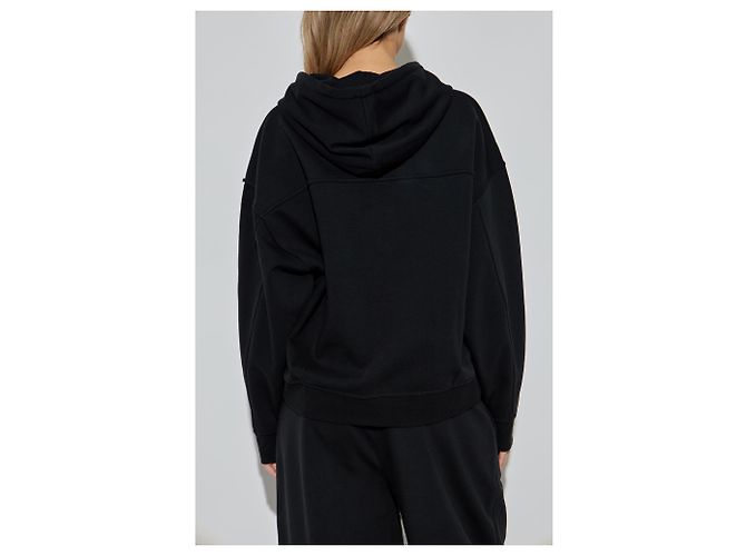 Sportmax Hoodie aus schwarzer Baumwolle - vue 4