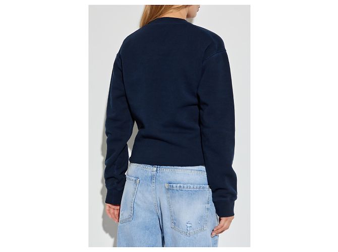 Dsquared2 Logo Sweatshirt Dunkelblau Baumwolle - Ansicht 4