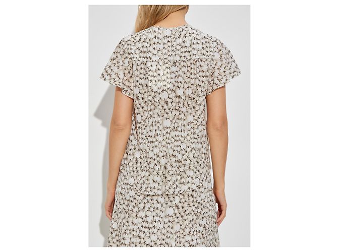 Isabel Marant Top Synda de seda crema - vista 4
