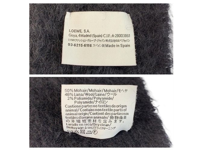 Sciarpa in lana e mohair Anagram Loewe - vista 4