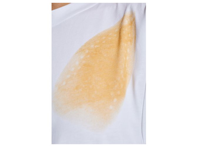 T-shirt blanc en coton imprimé Moschino - vue 5