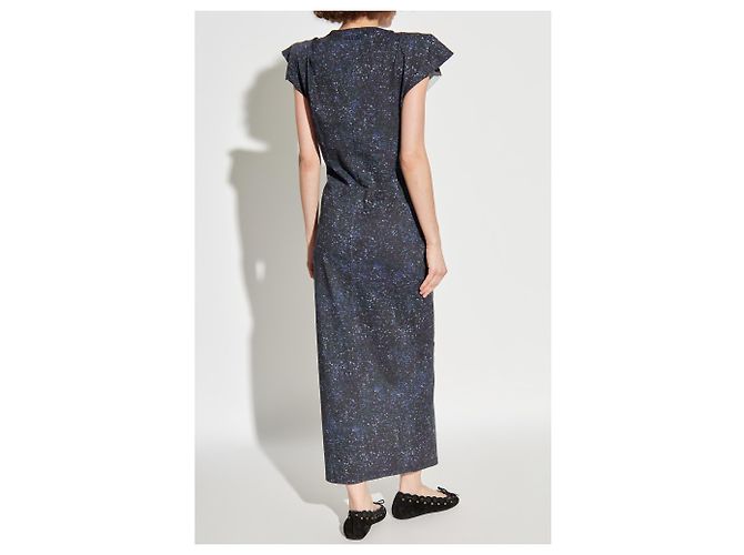 Vestido Isabel Marant Nadela Azul Algodão - vista 4