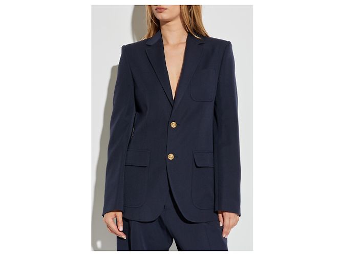 Blazer in lana blu navy Dsquared2 - vista 3