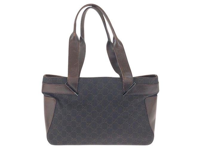 Borsa Tote Gucci GG Canvas Leather - vista 2