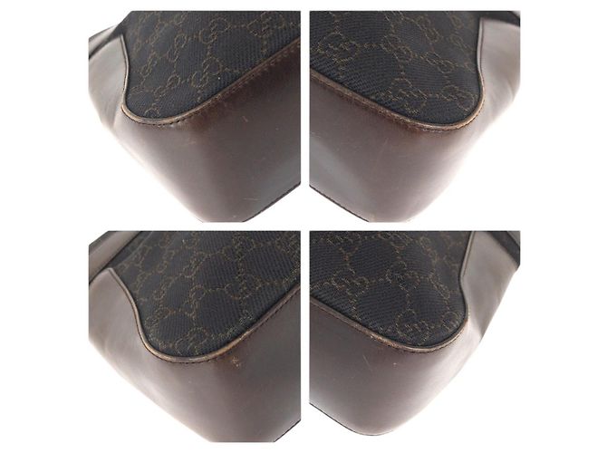 Borsa Tote Gucci GG Canvas Leather - vista 4